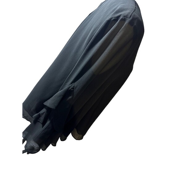 Women’s Black Formal Top Anthropologie She + Sky Blouse Size M - Picture 6 of 9